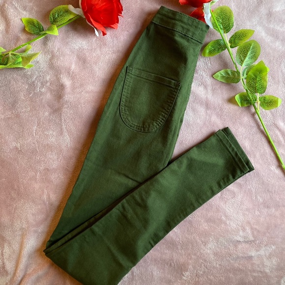Fashion Nova Denim - Super High Waisted Olive Pants